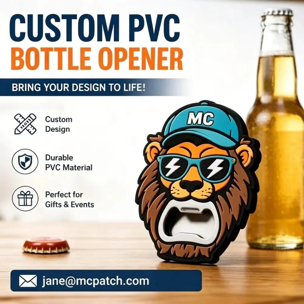 Custom PVC Bottle Opener Custom Logo Soft Rubber Beer Opener Personalized Promotional Gift Bar Tool Keychain Souvenir