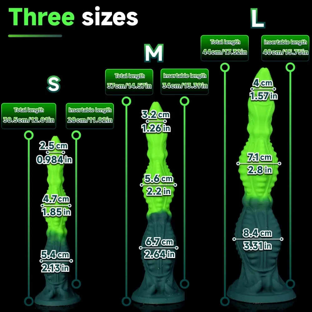 Oieffur Huge Alien Tentacle Butt Plug Fantasy Anal Dildo Rear Stimulator Adult Sex Toy Waterproof Silicone Strong suction cup — image 2