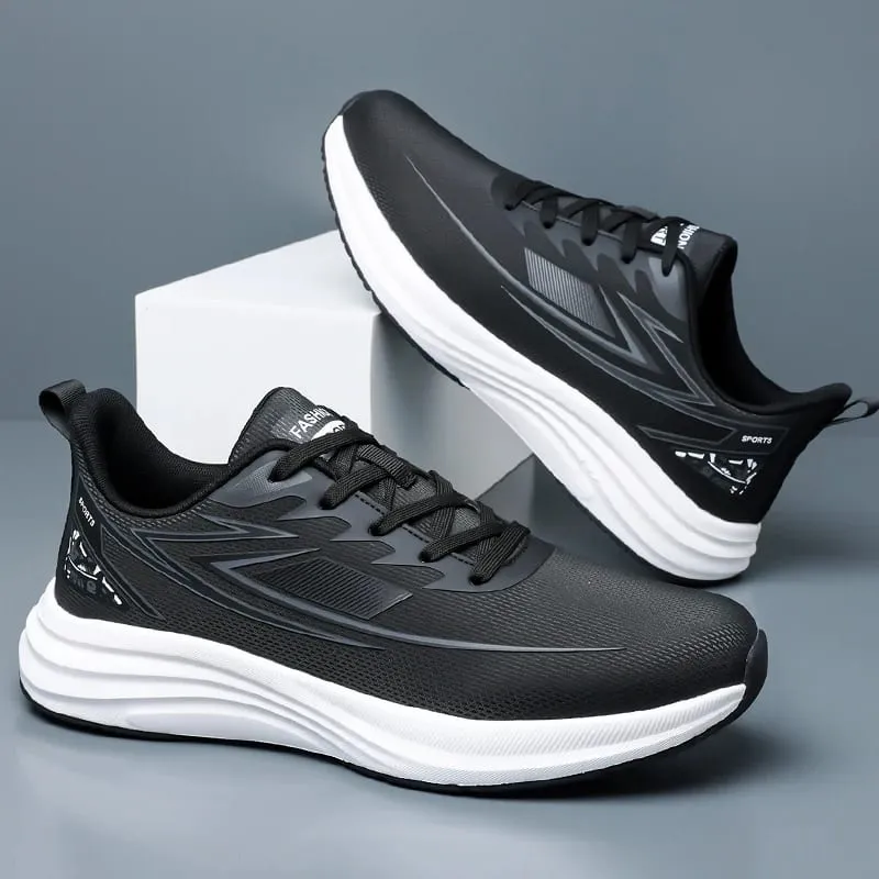 Men Waterproof Leather Running Shoes Lightweight Non‑Slip Casual Sports Shoes Daily Walking Sneakers Male Gym Athletic Trainers — image 5