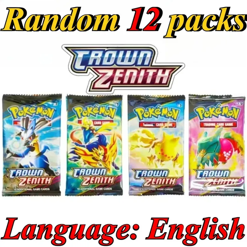 10 Pokémon Card Packs Bright Stars 151 Prismatic Evolutions PALDEAN FATES English Reinforcement Battle Transaction Card Gift — image 27