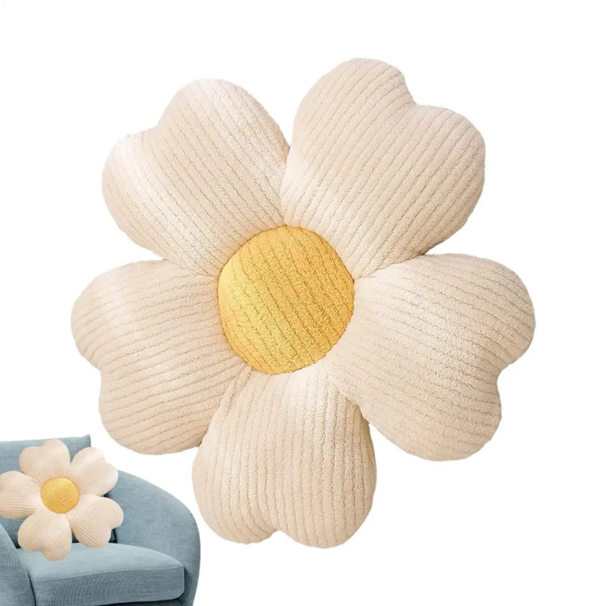 Petal Throw Pillow 40cm Colorful Flowers Plush Pillow Plant Petal Cushion Flower Pillow for Bed Sofa Stuffed Home Decor Gift
