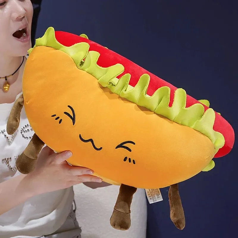 Corn Fries Chicken Leg Throw Pillow Simulation Food Plush Sofa Cushion Adorably Room Decor Toy Accompany Sleep Toy Creative Gift