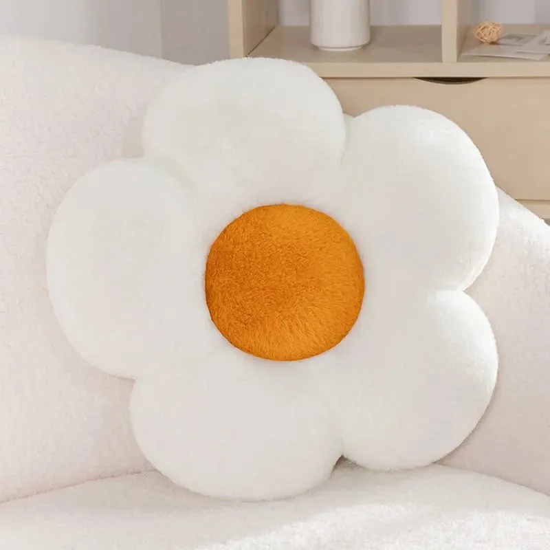 45CM Flower Cushion Soft Nap Pillow Home Colorful Sunflowers Chair Pillow For Office Classroom Home Bedroom Girls Birthday Gift — image 3