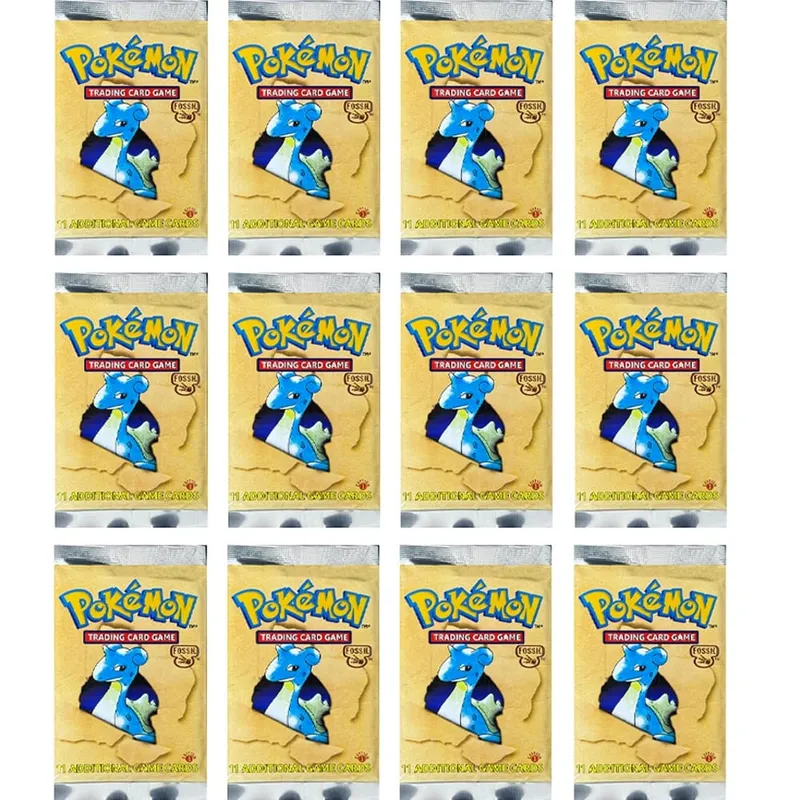 Pokémon Booster Packs Base Fossil Jungle 9 single bags 1 pack/11 Cards and Booster Box 3 1Box/36 Packs models Proxy Game Cards