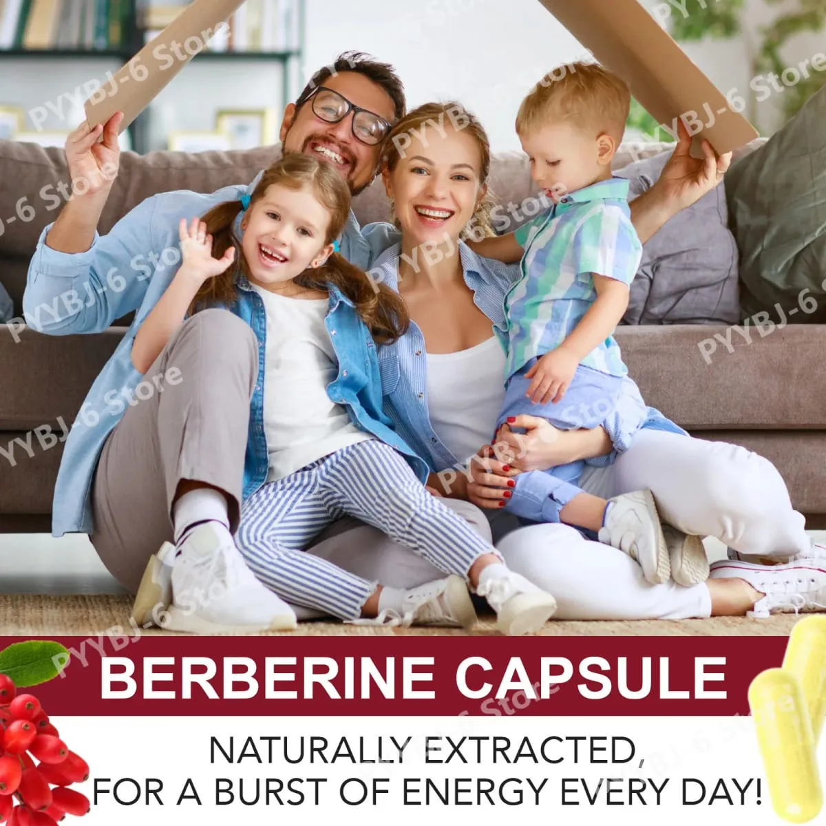 Berberine Plus Capsules 1200mg Berberine HCl Metabolism & Digestive Gut Health Support 120 Capsules — image 4