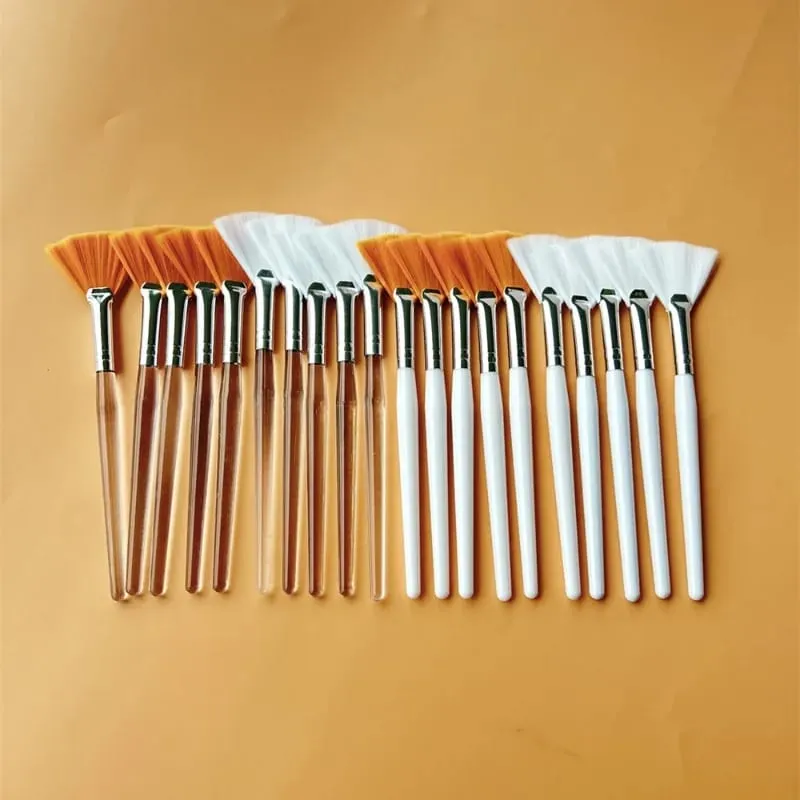 5/10pcs Fan Shape Foundation Makeup Brushes Multifunctional Facial Mask Brush Essential Oil Women Beauty Makeup Tools Brush