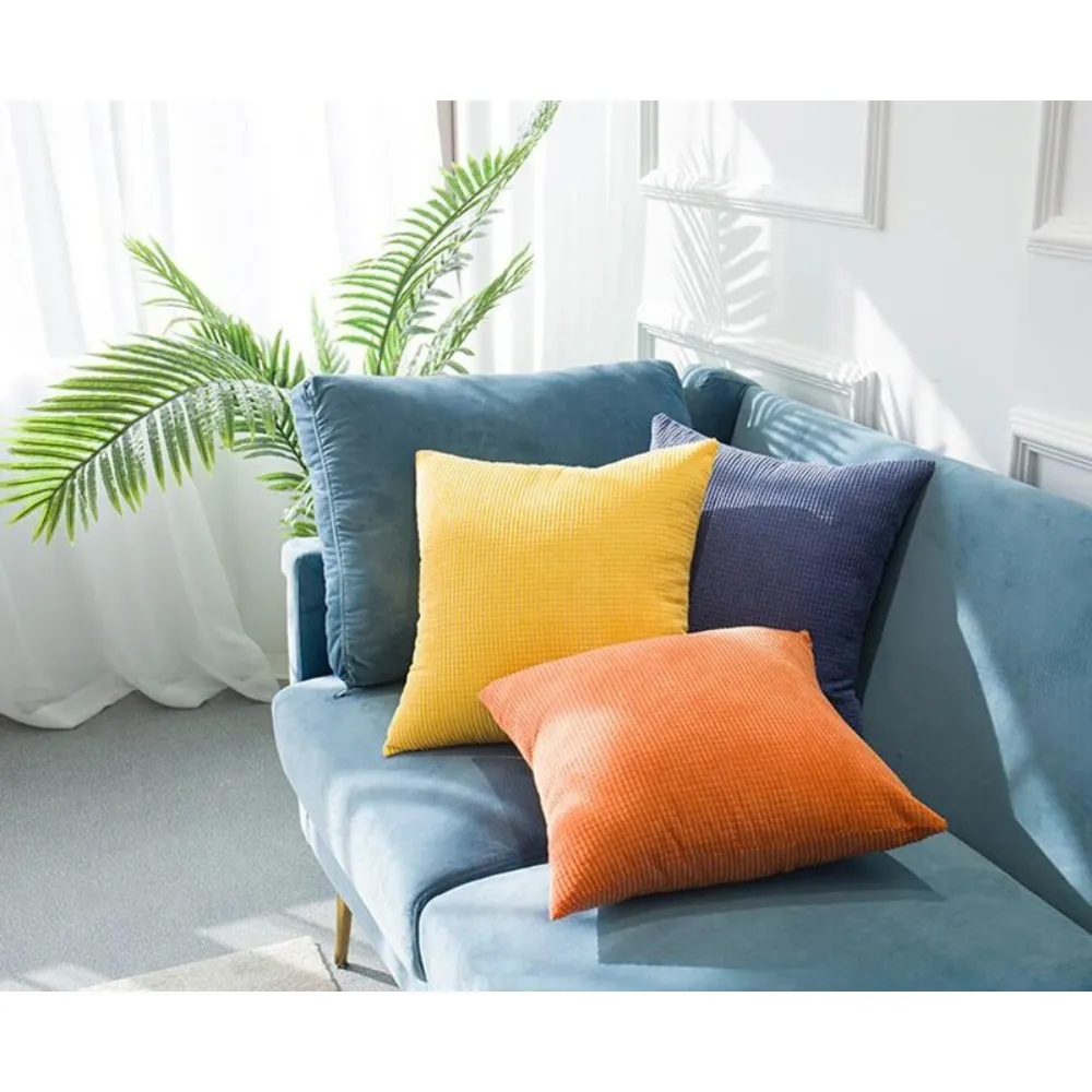 Solid Luxury Square Cushion Cover 30x50/40x40/45x45/50x50cm Soft Decorative Throw Pillow Case for Sofa Car Home — image 2