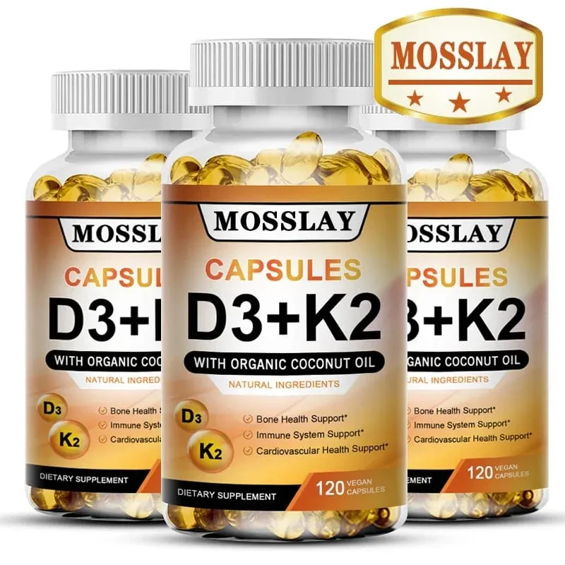 Vitamin-K2- und D3-Ergänzung Premium-Formel (30/60/120 Kapseln) — image 1