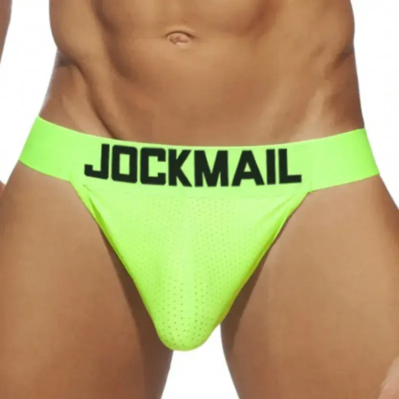 Herrkalsongerkalsonger Kalsonger Nylon Mesh Quick Dry Herr Jockstrap Bikini Slip Tanga-shorts för män eller Simbadbyxor — image 5