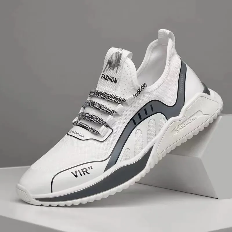 Men's lightweight mesh breathable casual sports shoes summer soft sole comfortable anti slip outdoor running shoes male sneakers — image 2
