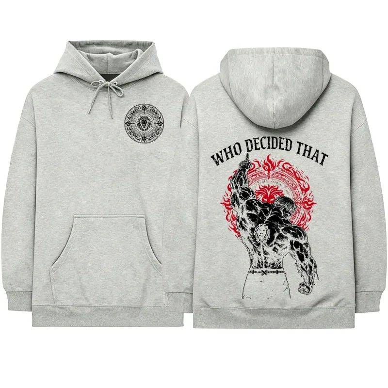 Anime The Seven Deadly Sins Escanor Manga Hoodies Men's Women Clothing Fashion Fleece Long Sleeves Hooded Sweatshirts Streetwear — image 12