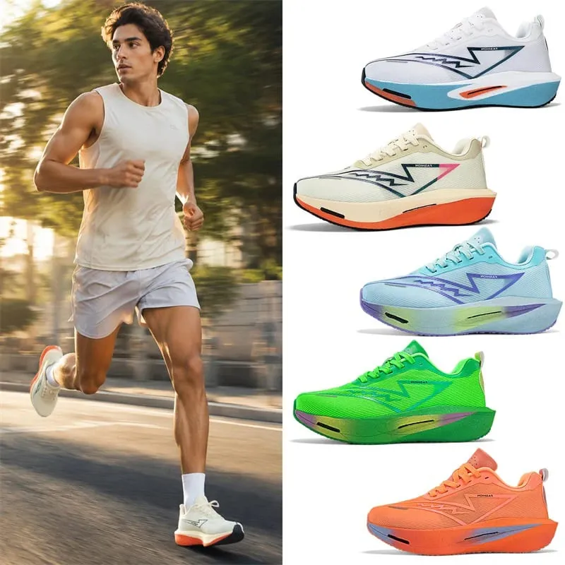 Men Running Shoes Carbon Board Marathon Sports Speciality Breathable Lightweight Women's Comfortable Athletic Nonskid Sneakers — image 6