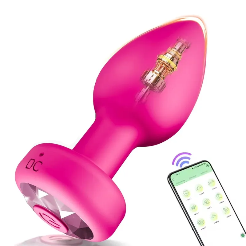 Vibrating Silicone Anal Plug Adult Sex Toy With 10 Vibration Modes Male Toy Game Prostate Massager Remote Control Or App Aode — image 10