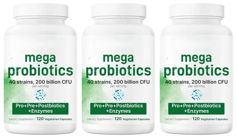 Capsule di probiotici 200 miliardi di CFU con prebiotici Integratore alimentare per uomini e donne 40 mega ceppi di probiotici 120 conteggi