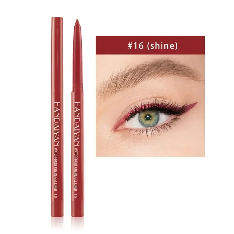 1PC Glitter Shine Eyeliner Gel Pencil Sexy Colorful Long-Lasting Shimmer Makeup Matte Colored Eye Liner Cream Pen Cosmetic Tool — image 22