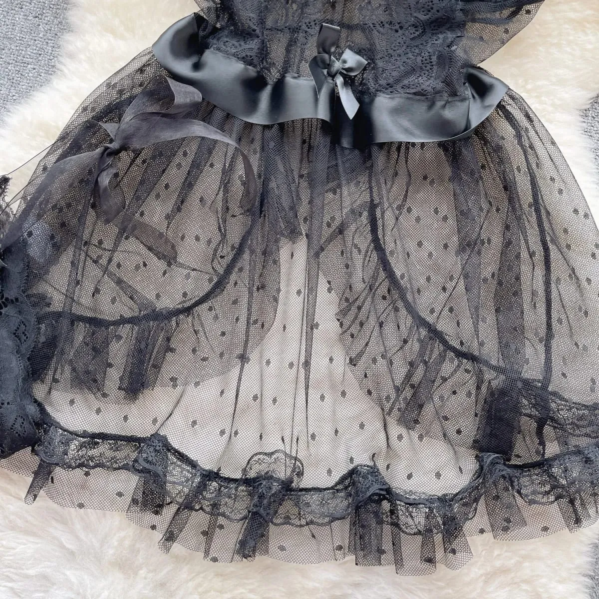 Woman Plus Size Sexy V-Neck Strap Dress Lace Trim Slim Short Dress Women Fashion Comfortable Dress Party Hotsweet — image 5