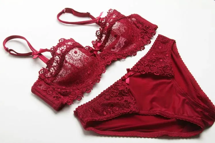 Women Summer White Lace Bra SetUltra‑Thin Breathable Mesh Sheer Sexy Deep V Push‑Up Comfortable Daily Lingerie Underwear Suit — image 11