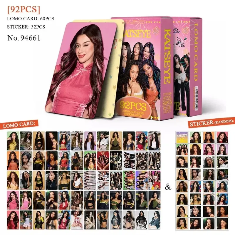 92PCS Kpop Hot Idol MANON SOPHIA DANIELA LARA MEGAN YOONCHAE Self Made HD Lomo Cards Fans Collect Photocards Gifts Small Cards