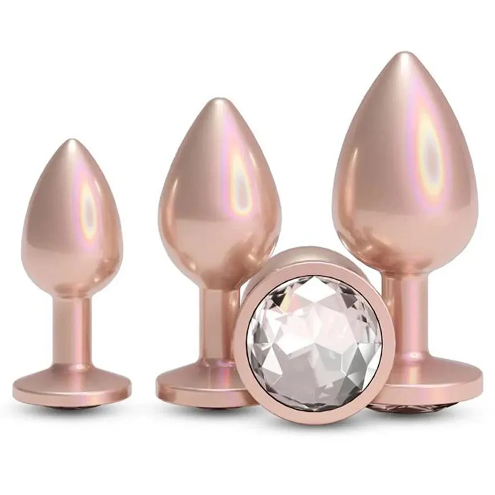 Colorful Small Medium Large Anal Plug Set Metal Anal Beads Butt Plug Jewelry Insert Sex Toy For Female Male — image 3