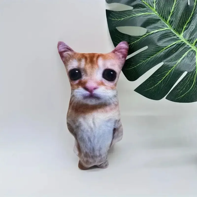 Plüsch Realistische 3D-Katzenpuppe Weiche Cartoon-Simulationskatze Plüschkissen Gefüllte Kawaii-Plüschtiere Spielzeugkissen für Kinder Mädchen