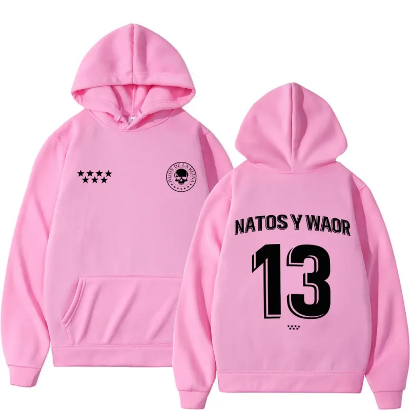 Rapper NATOS WAOR 13 Sweatshirts Men Women Fashion Hip-hop Pullover Autumn Winter Loose Casual Gothic Punk Tracksuit Streetwear — image 13