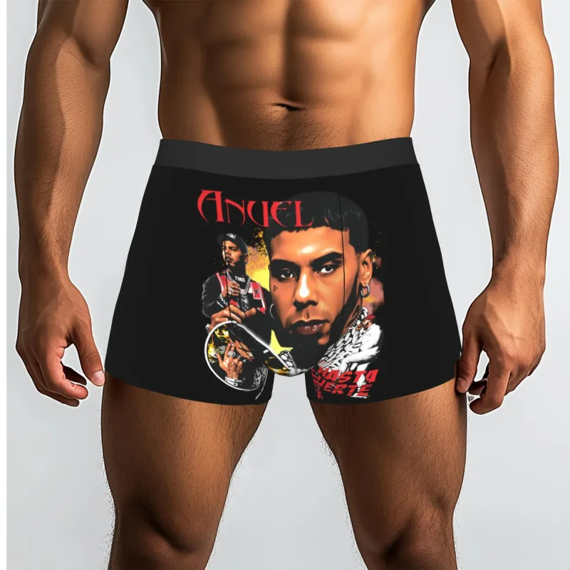 Male Funny A-Anuel AA Underwear Boxer Briefs Stretch Shorts Panties Underpants — image 10