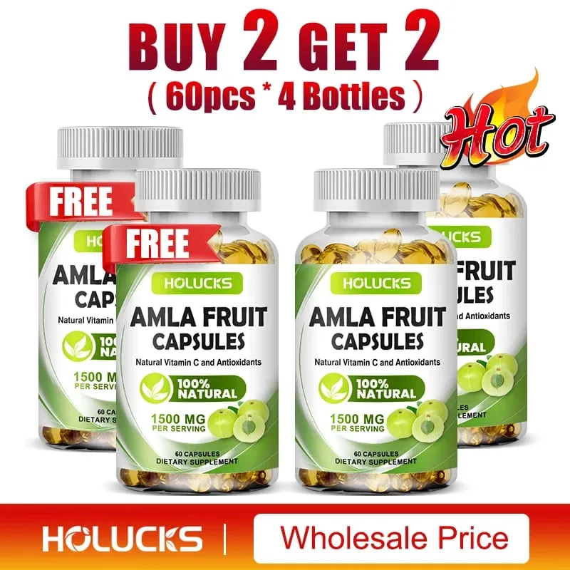 Natural Amla Capsules with High Potency Vitamin C Antioxidant Support Energy Metabolism Heart & Digestive Health — image 11