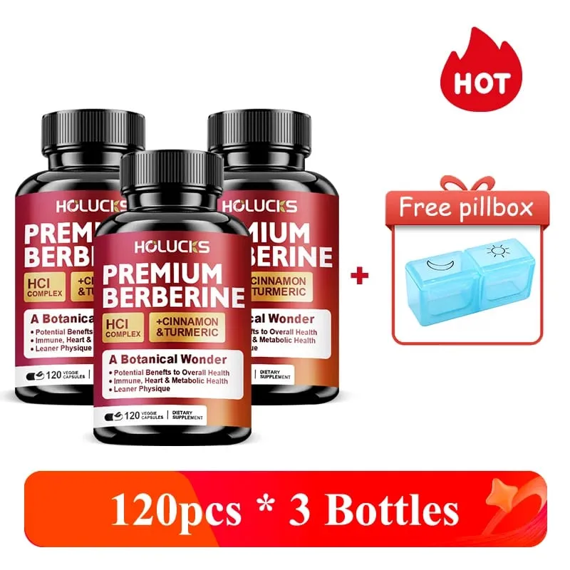 High-Potency Berberine Supplement Support Insulin Sensitivity & Healthy Cholesterol Hormonal Balance Aids Healthy Metabolism