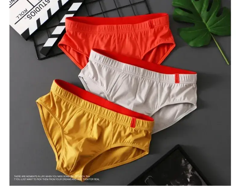 1/3 個メンズ純粋な綿ブリーフ高品質快適なパンツ通気性ショーツ下着ランジェリーパンティー Calcinha Cuecas