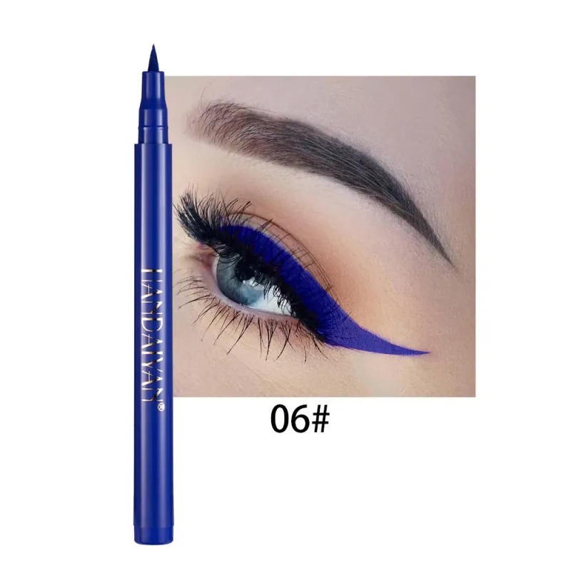 Quick-dry Matte White Eyeliner Pencil Makeup Long Lasting Smooth Liquid Eye Liner Waterproof Anti-Smudge Eyeliner Pen Cosmetics