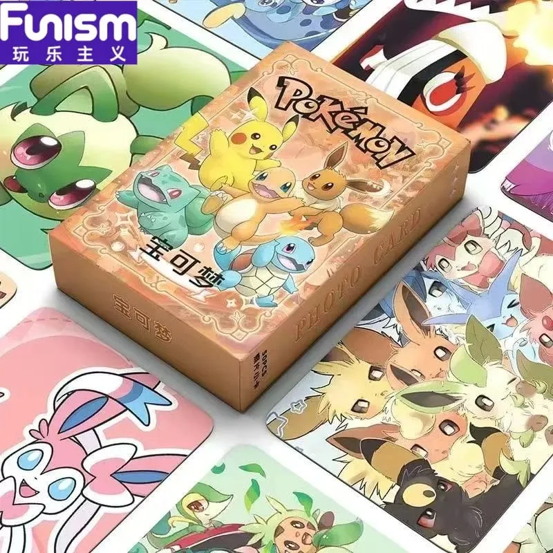 50-Pack Pikachu Anime Laser Card Game Funism Pokemon Laser Tag(The style will be updated.Please refer to the actual item)