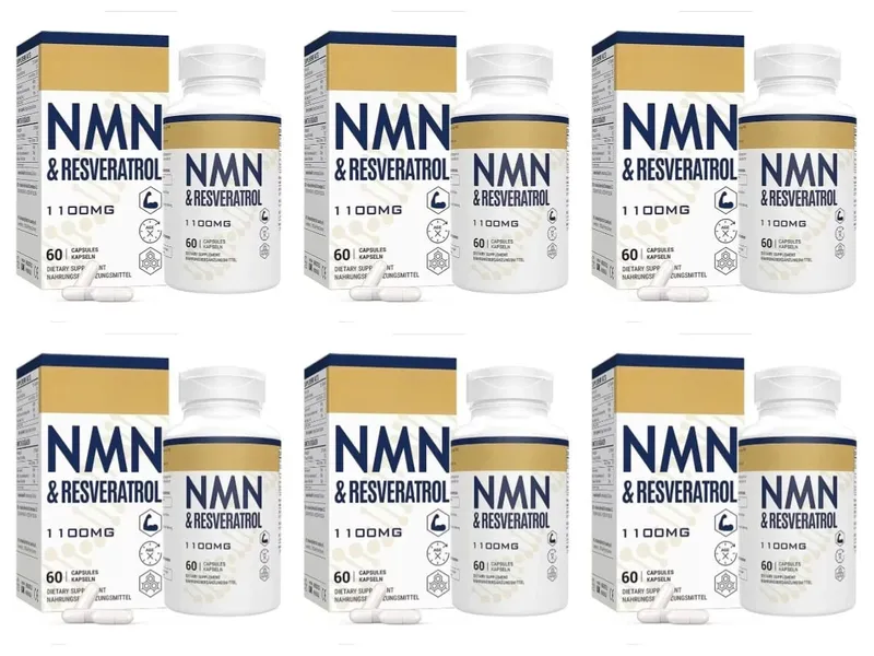 NMN & Resveratrol Supplement – 1100mg Capsules for Cellular Health DNA & Telomere Support with Black Pepper Extract – 60 Ct — image 10