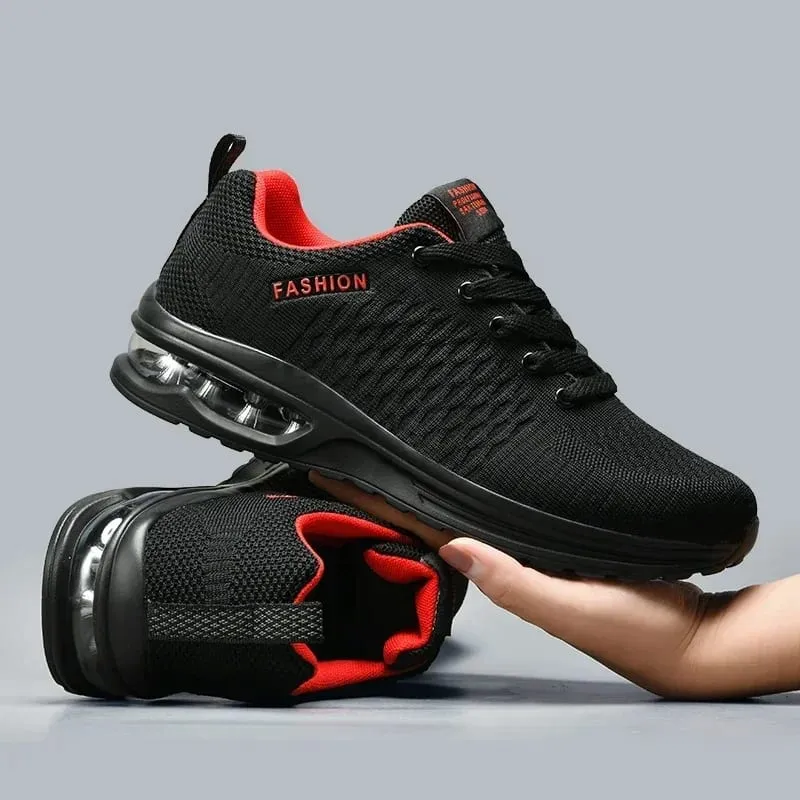 Mens Running Shoes Outdoor Sports Casual Mesh Tennis Shoes Lace-up Lightweight Gym Jogging Shoes for Men 2025 New Male Sneakers — image 2