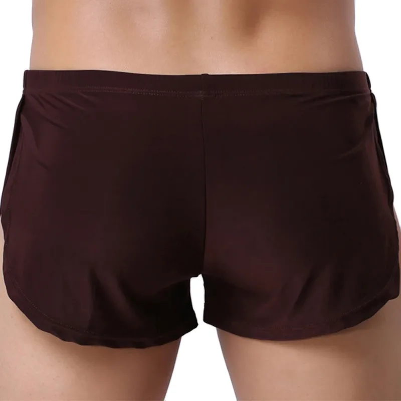 Male Panties Underwear Boxers Breathable Men Boxer Pajamas Side Split Underpants Cueca Homem Shorts Sleepwear — image 5
