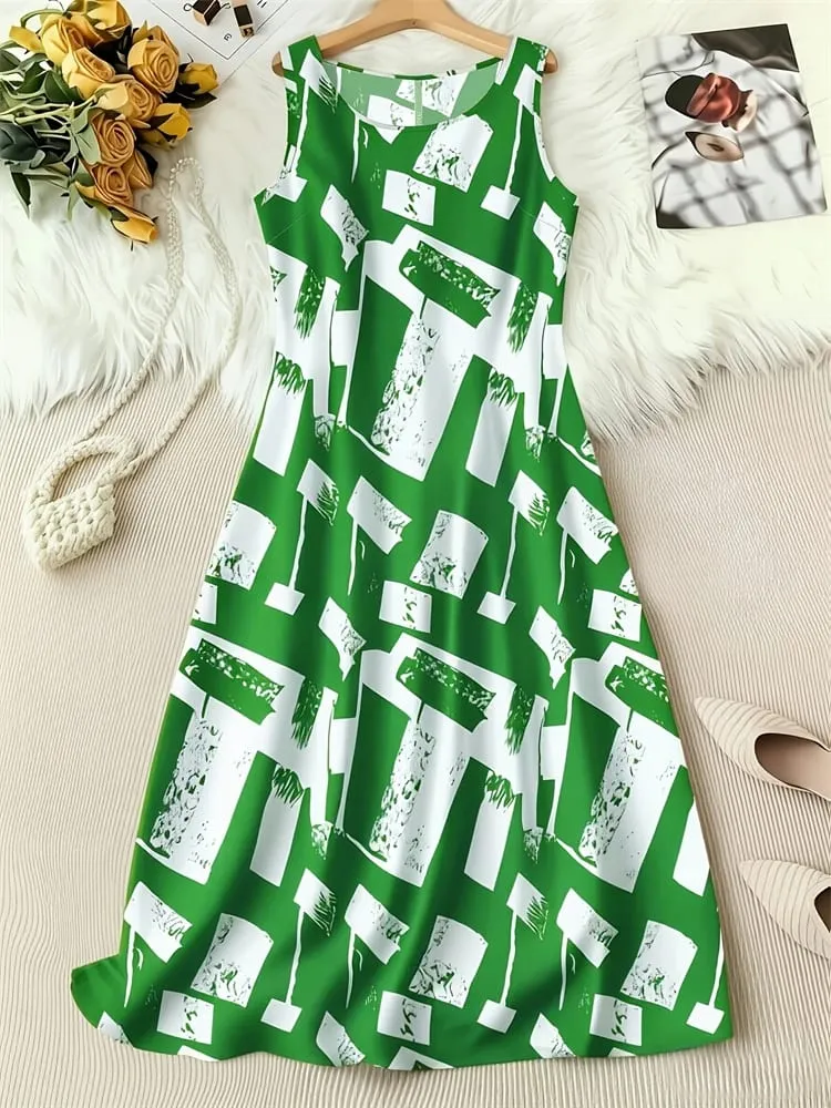 Trendy 3D Women's New Arrival Dresses Summer Street Style Printed Loose-Fit Casual Dresses Outdoor Travel and Party Dresses — image 3