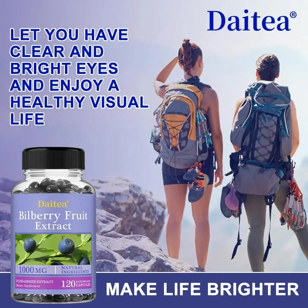 Premium Bilberry Extract Eye Vitamin Supplement Promotes Vision Health Antioxidant Benefits and Improves Cardiovascular Health — image 5