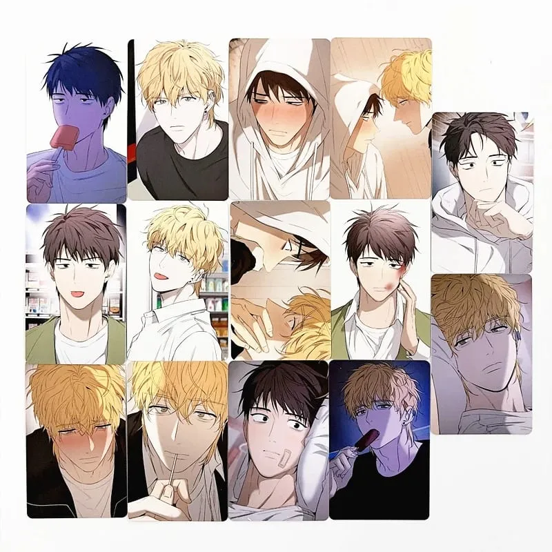 14Pcs/Set Yang Il-woo and I Manhwa Lomo Cards Yang Ilwoo & Jang Baekhee BL Webtoon Photo Cards for Fans Collection & Gift