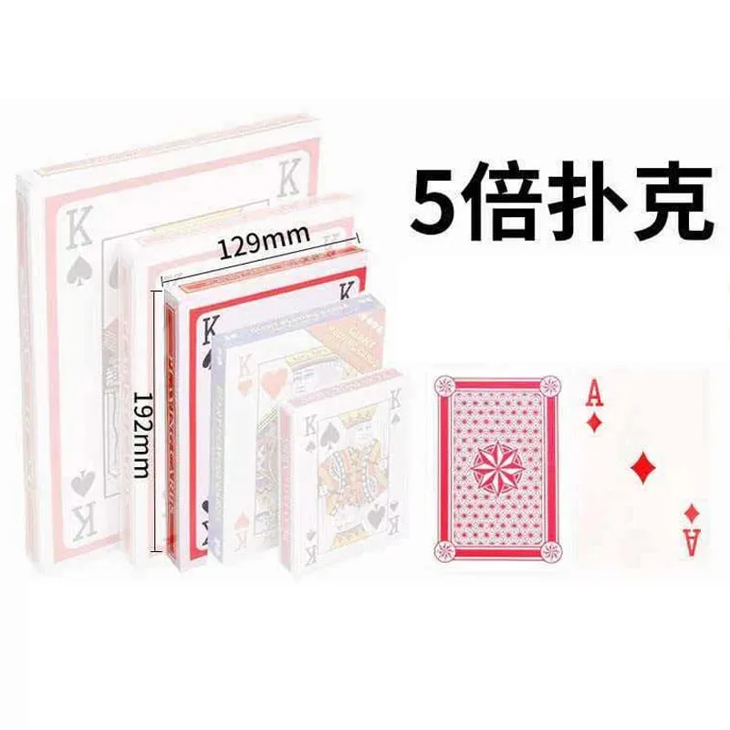 Giant Playing Cards Jumbo Size Oversized Carnival Birthday Wedding Party Favors Fun Challenges Company Team Building Games Props