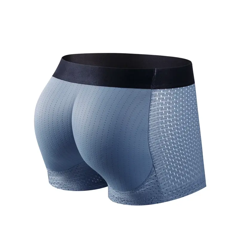 Mga Lalaki Trunks Built - in Fake Butt Hip Lifter Enhancer Shorts Boxer Briefs Padded Underwear Shapewear Underpants Naylon Breathable — image 1