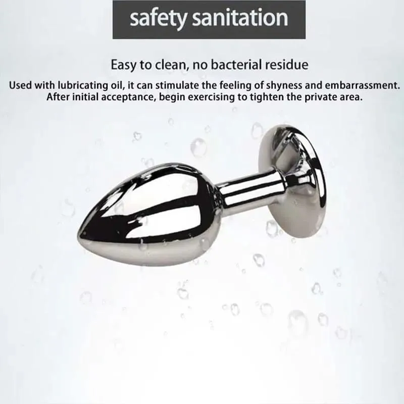 5Size/set Metal Anal plug butt plug Sex Toys Butt Toys For Women/Men/Couples Adult Game Masturbator Anal Diamond Sex Shop — image 4