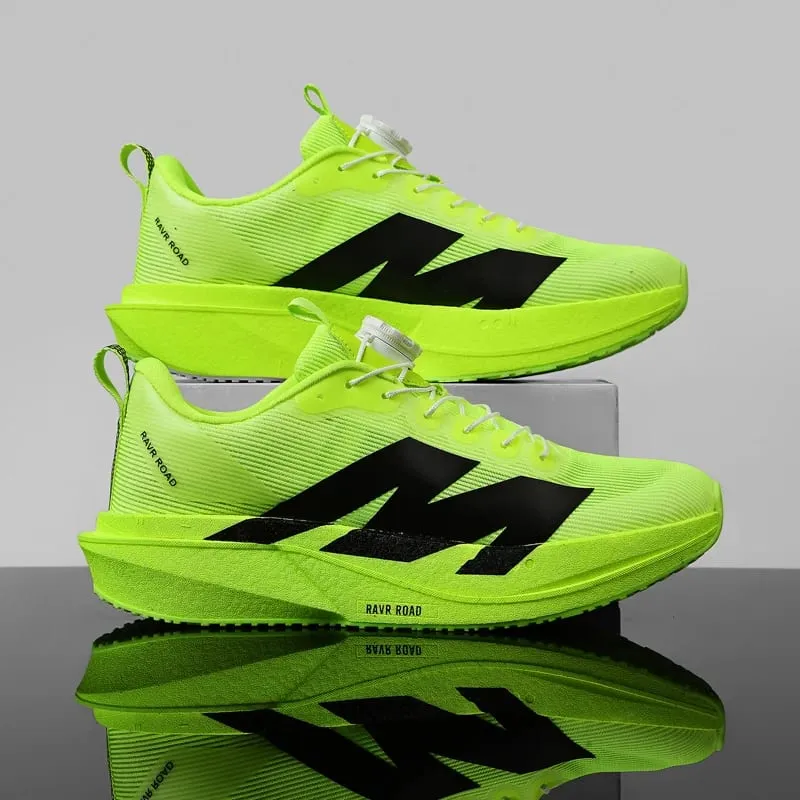 Men's Running Shoes Rotating Buckle Jogging Foam Carbon Plate Cushioning Women's Training Shoes Sneakers — image 7