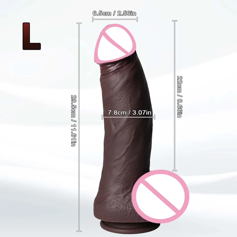 Realistic XXL Thick Penis Soft Silicone Dildo Male Genitals Vaginal Masturbation Suction Cup Dick Woman Anal Adult Sex Toys Dick — image 11