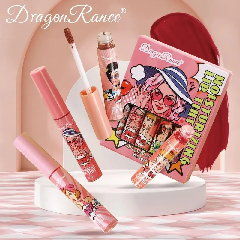 Das 6er-Pack Lipgloss-Set lässt sich leicht einfärben und verblasst nicht. Es ist ein Muss für Anfänger mit Lipgloss und Urlaub — image 2