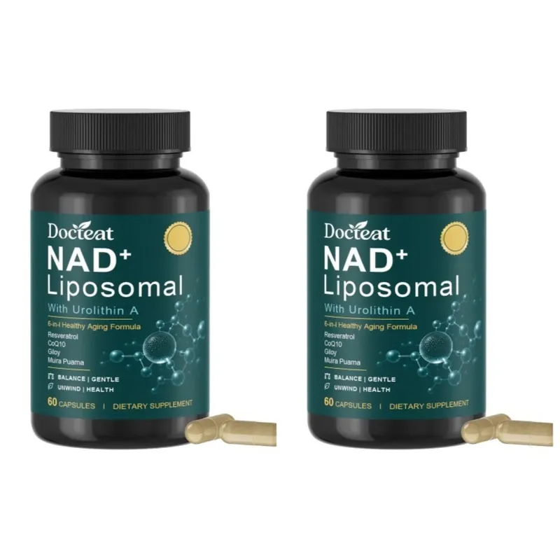 Docteat Liposomal NAD+ Capsules Energy & Healthy Aging Support with Urolithin A Trans Resveratrol CoQ10 Men Women 60 Capsules — image 8