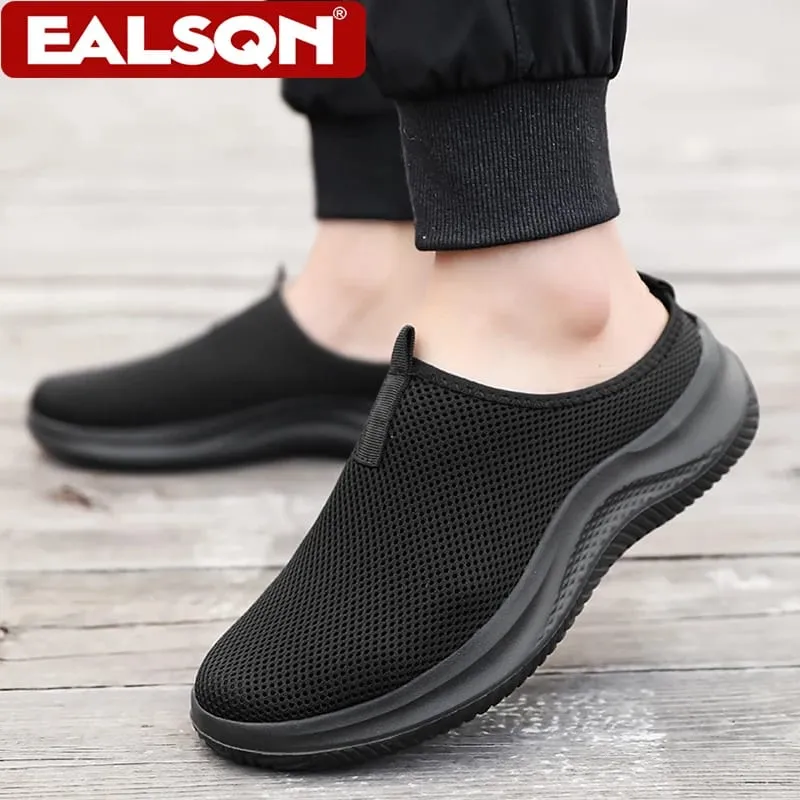 Summer Breathable Mesh Slip On Casual Shoes For Men's Lightweight Walking Sneakers Plus Size 39-48 Outdoor Comfortable Footwear — image 6