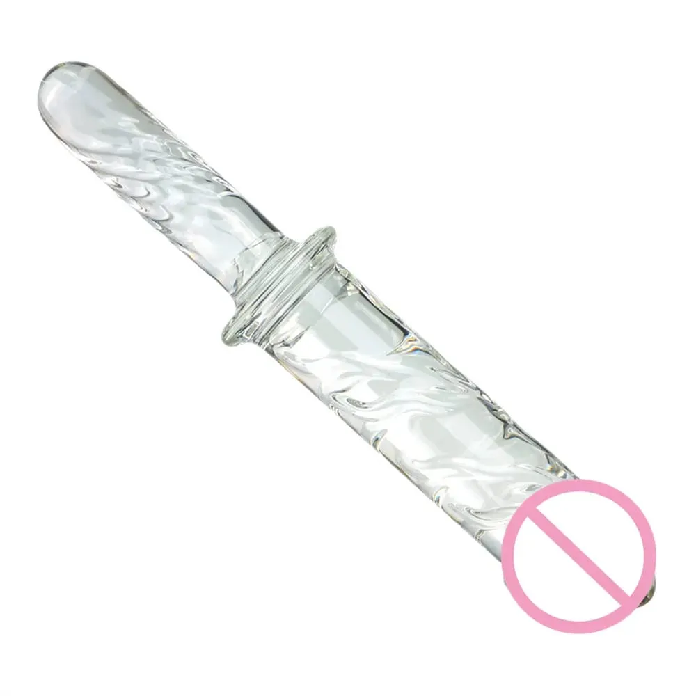 Large Crystal Glass Dildo Big Anal Plug Sex Toy For Women Vagina Massage For Famale Masturbation Penis G-spot Clitoris Men Adult — image 5