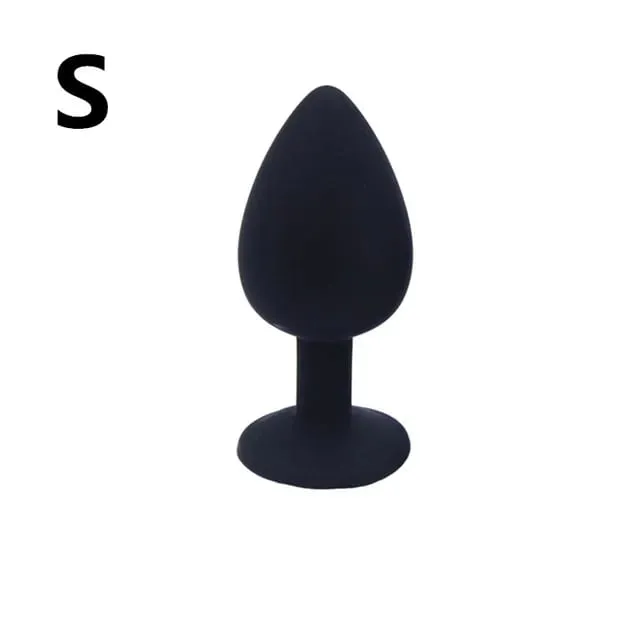 Unisex Silicone Butt Plug 3 Sizes Anal Dildo Sex Stopper Adult Toy for Men/Women Couple Anal Trainer No Vibrator — image 8
