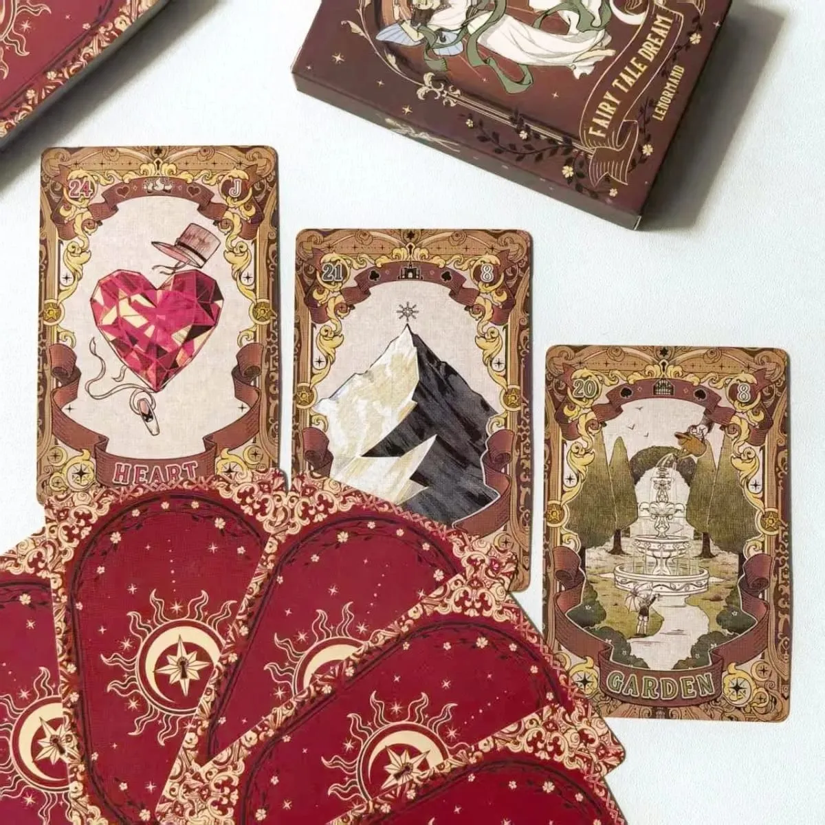 Talia tarota Fairy Tale Dream Lenormand - 44 karty Gra stołowa Motyw ilustracji do wróżenia i opowiadania historii — image 6