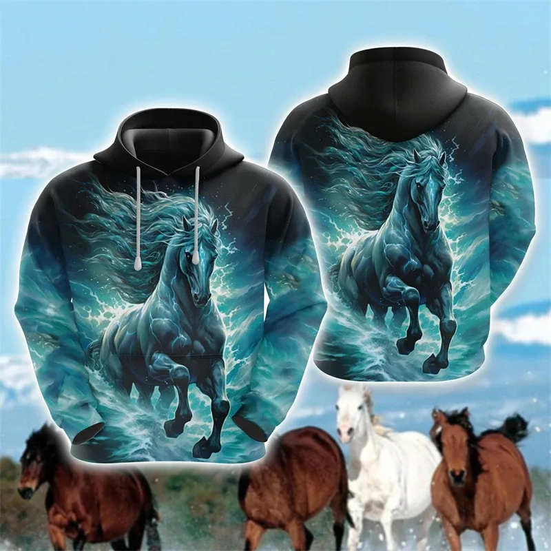 Animal Horse 3D Print Hoodies Autumn Men Women Casual Fashion Oversized Sweatshirts Hoodie Male Pullovers Tracksuit Man Clothing — image 13