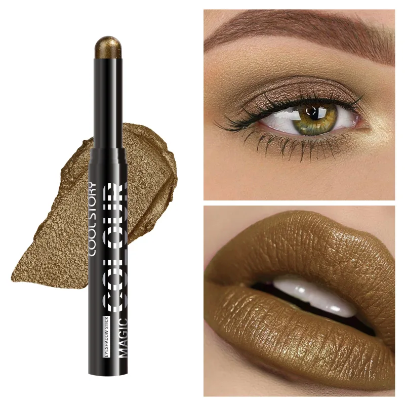 2 in 1 Eyeshadow Lipstick Stick Pencil Waterproof Glitter Brighten Matte Eye Shadow Makeup Pigment Eyeshadow Pen — image 20